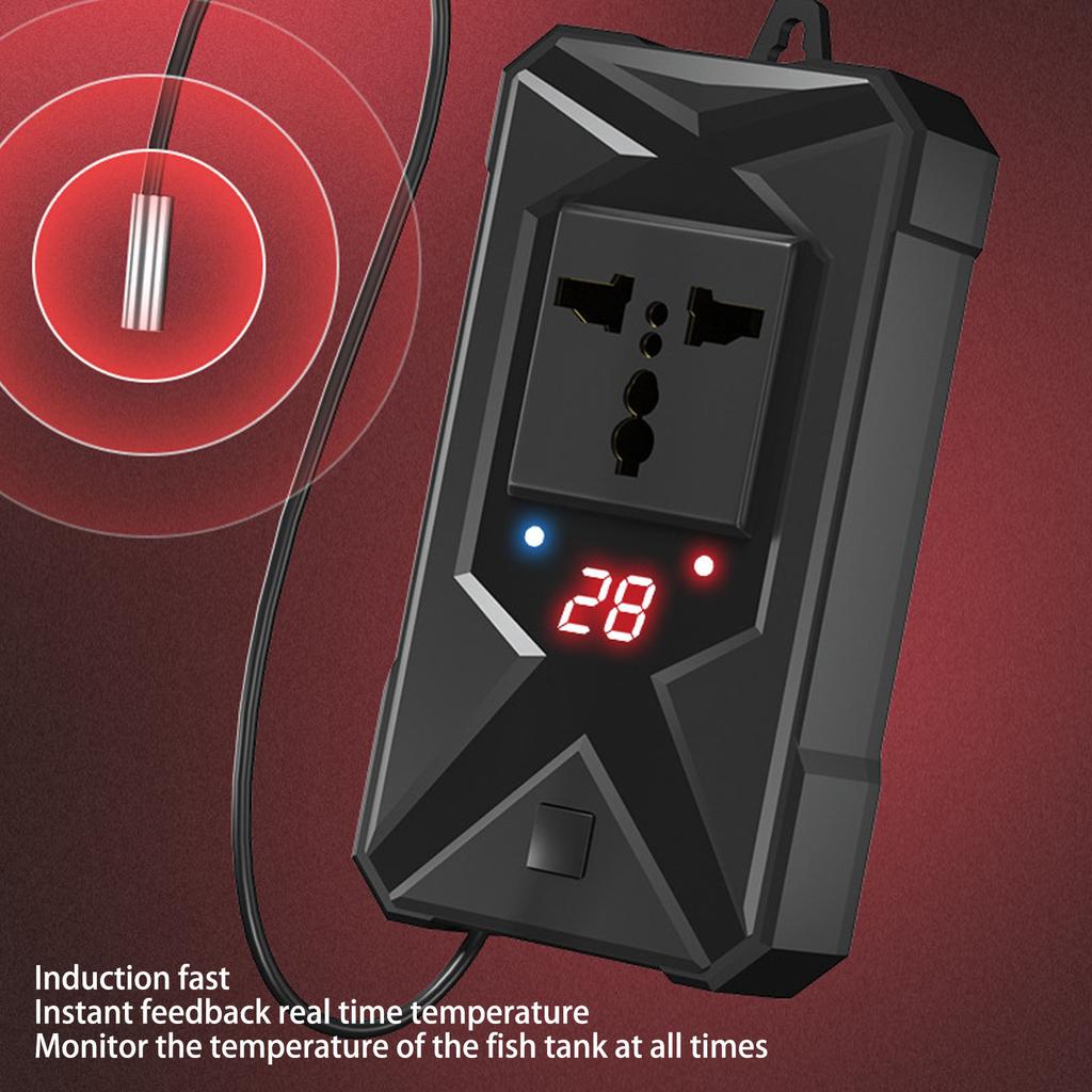 Aquarium Temperature Controller Real Time Digital Over Temp Fish   Thermostat with Probe