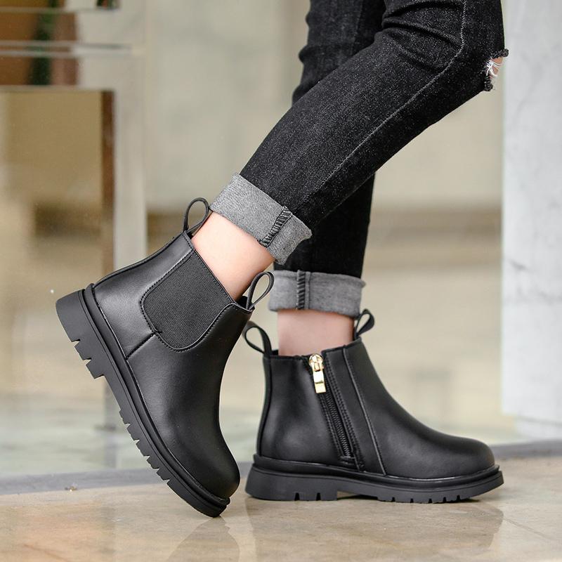 NEU Kleinkind Jungen Mädchen Winter Schule Stiefeletten Strass Schleifen warm Mode Schuhe NEU Kleinkind Jungen Mädchen Winter Schule Stiefeletten Strass Schleifen warm Mode Schuhe
