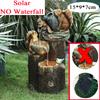D2 Утка Белка Солнечная Энергия Смола Патио Фонтан Садовый Дизайн со Светодиодной Подсветкой Садовое Украшение Наружное Имитационное Украшение