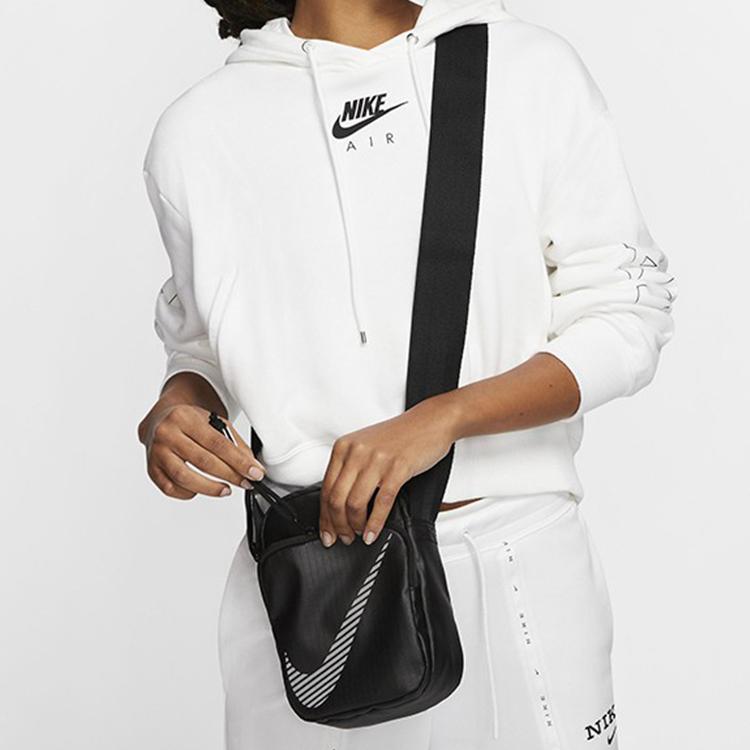 New Nike Heritage Synthetic Material Shoulder Bag, Crossbody Bag Regular Unisex Black DB4696-010