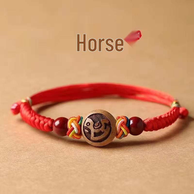 Baby Red String Cinnabar Amulet Bracelet & Anklet for Protection In Benming Year
