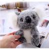 14CM Niedliche Simulation Kleines Koala Plüschtier Braun Weiß Langes Haar Superweiche Dekoration Puppe Kindergeburtstag Weihnachtsgeschenk