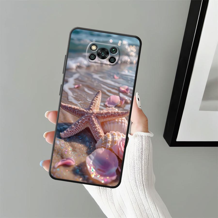 Ocean Scenery Pattern Case for Xiaomi Poco F8 C71 X3 X4 X5 X7 Pro C61 C50 F3 C75 M5 M3 M4 M7 Pro F1 Funda Phone Cover