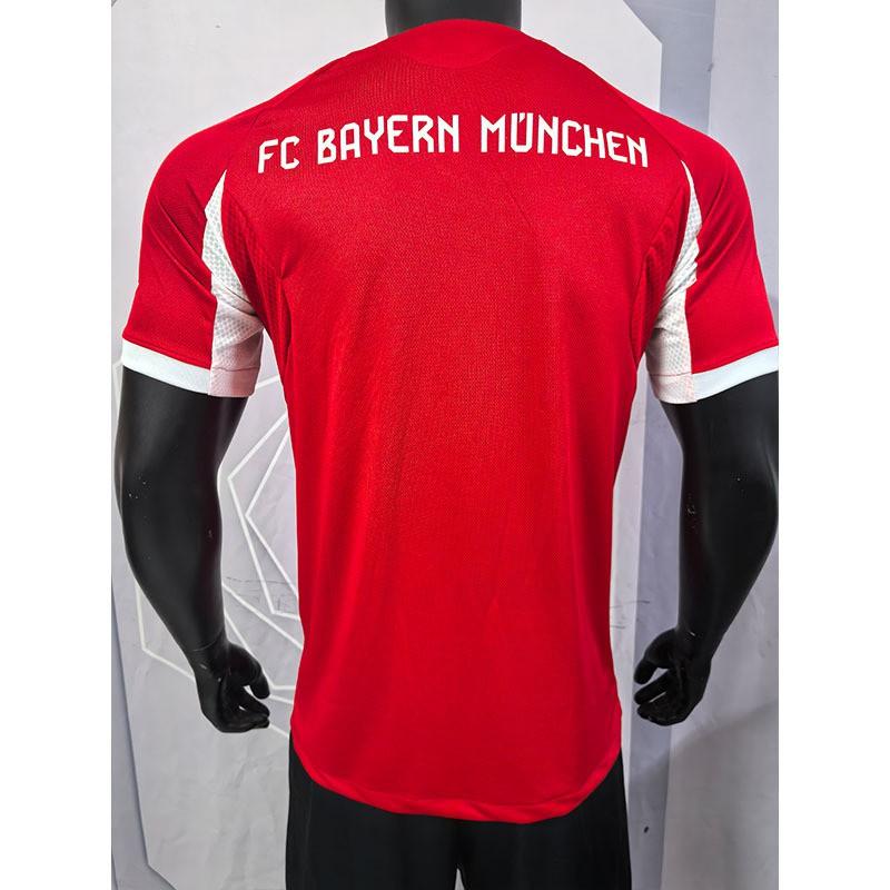 Mens Bayern Munich Home Soccer Jersey Short Sleeve Performance Shirt Bamboo Fiber Fall Winter