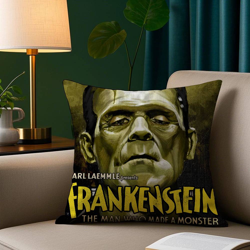 U-Universal M-Monsters Horror Pillow Case Cozy Plush Pillow Cover Double Side Printed – Home Gift for Bedroom Decor