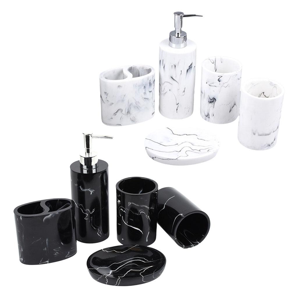Badezimmer Zubehör Set 5 Stück Zahnbürstenhalter Seifenschale