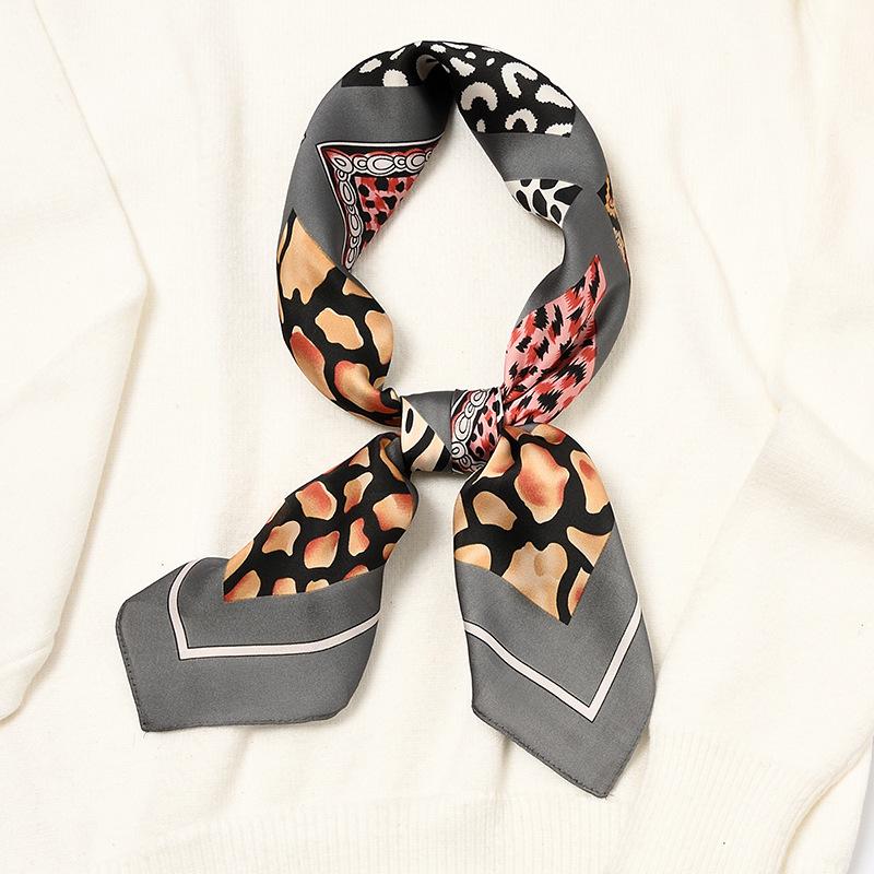Small Square Scarf 70Cm Silk Scarf Women'S Scarf Versatile Thin Scarf, Summer Headband Decoration Ins Scarf Winter