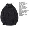 Spring Fall Men Shirt Retro American Style Corduroy Embroidery Japanese Style Loose Single-breasted Long Sleeves
