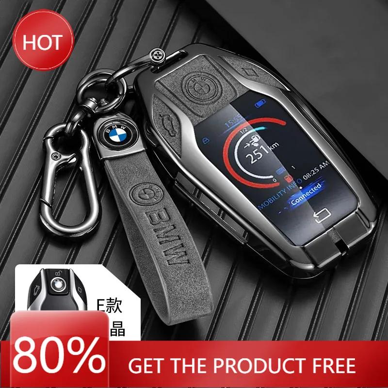 Hot 2025 Zinc Alloy Car Key Case Cover Fob For BMW 5 7 Series G12 G11 G30 G32 G31 I8 I12 I15 G01 X3 G02 X4 G05 X5 G07 X7 Leather