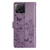 For Xiaomi 13T/13T Pro/Redmi K60 Ultra Stand Case Butterfly Floral Imprint Leather Phone Cover