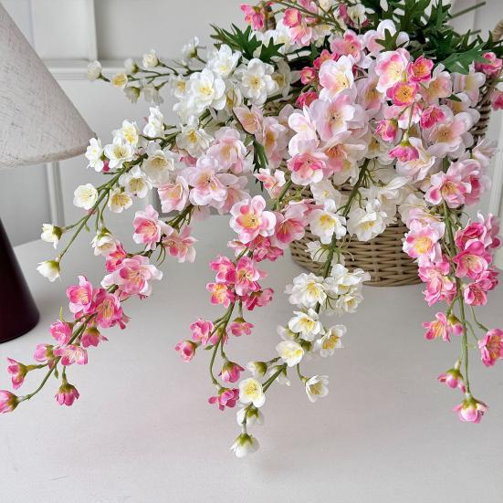 Artificial Delphinium Flower, 36.6" Long Stem Faux Silk Bouquets for Tall Vase, Realistic Fake Larkspur Flower for Wedding Home Table Decor