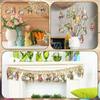 Rabbit Hanging Ornament Wooden Handmade Easter Rabbit Pendant Easy To Hang Bunny Props Hanging Pendant