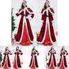Elegant Deluxe Mrs. Santa Costume For Adults In Luxurious Soft Corduroy Fabric