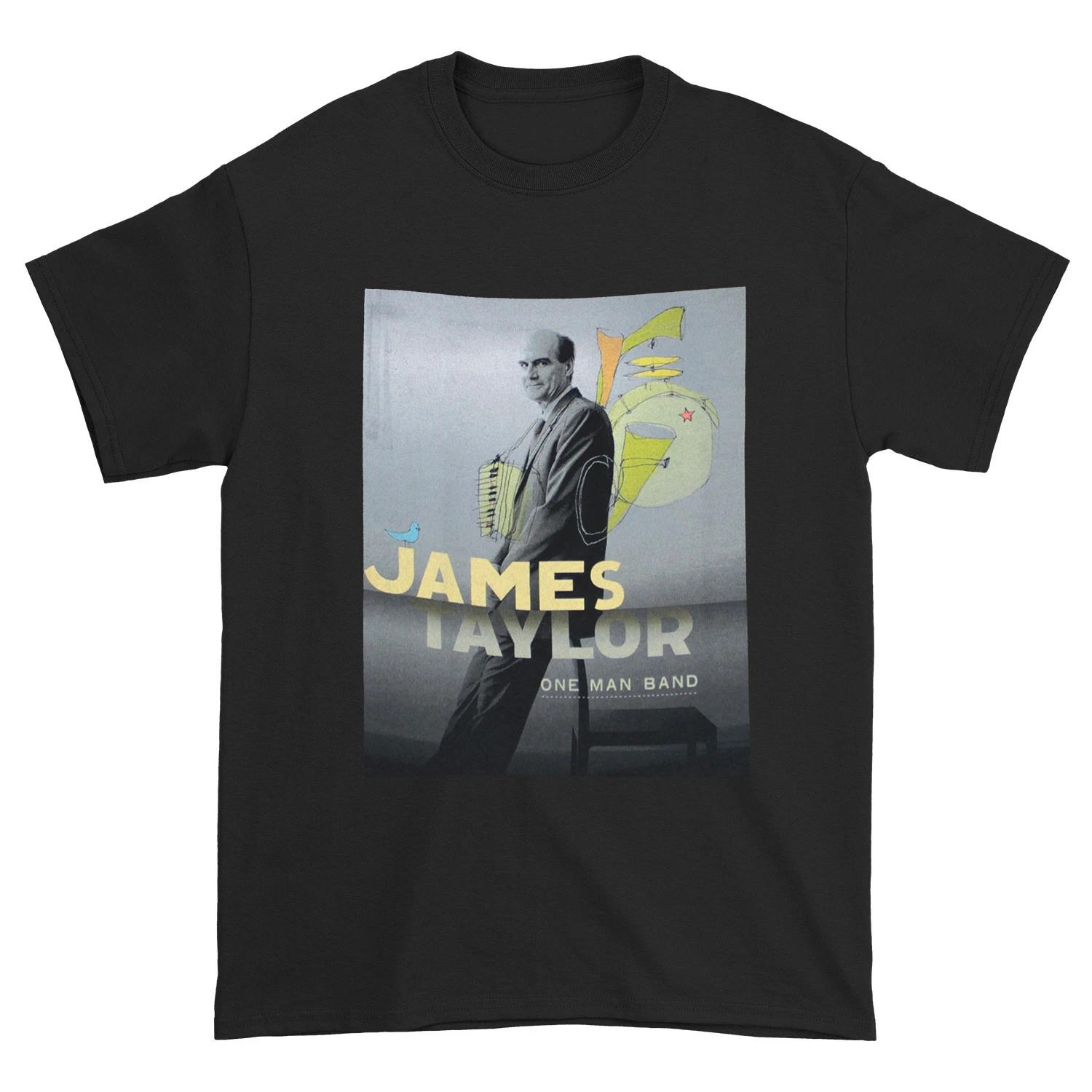 Men s James Taylor One Man Band Tour T-shirt Large black XS
