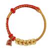 Putuoshan Five Emperors Coin Red String Bracelet - Handmade Woven Rope for Men and Women