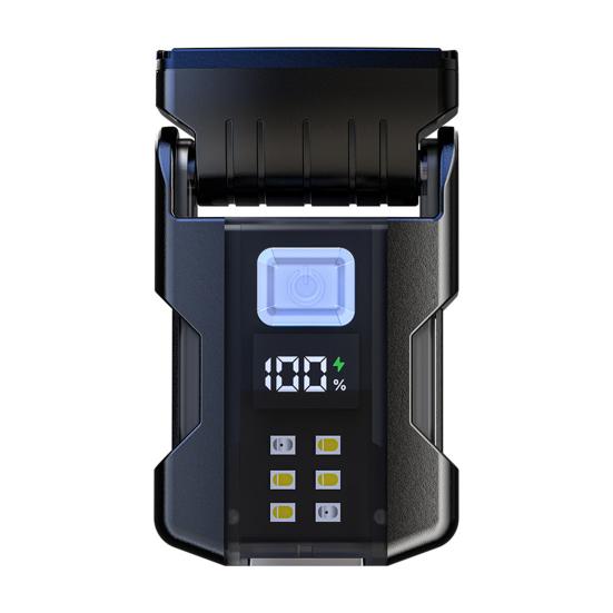 Clip-on Hat Light Adjustable USB Rechargeable Digital Display Waterproof Modes Mini Emergency Flashlight Magnetic