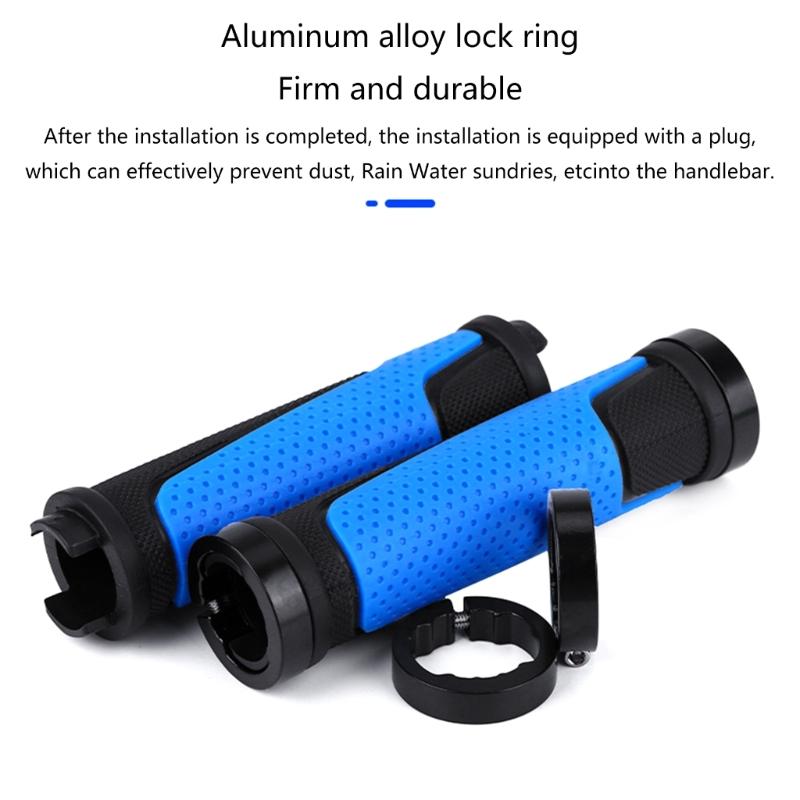 1 Pair Mountain Bike Handlebar Grips Bicycles Rubber Cover Handlebar Bar Grips