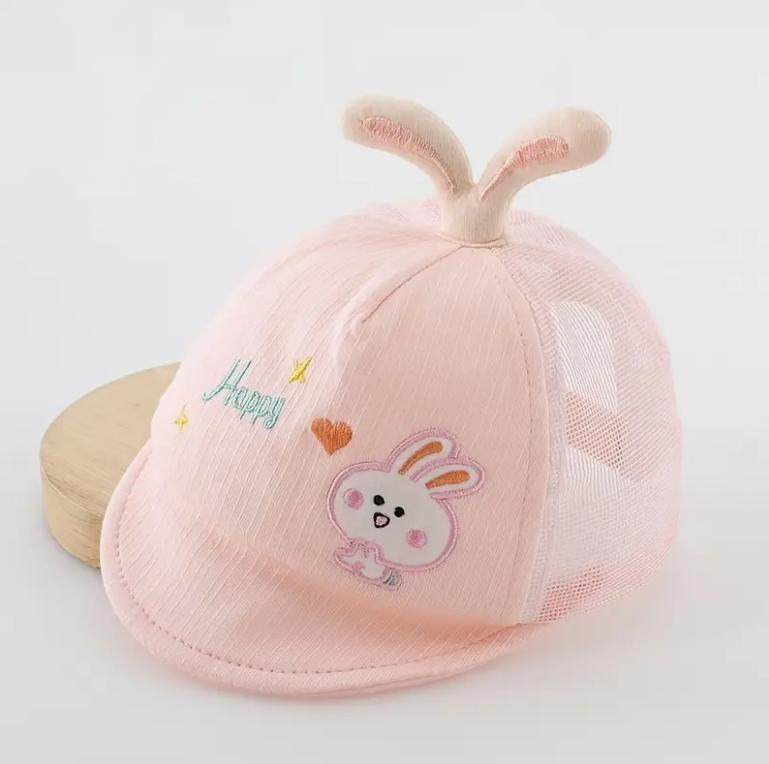 Infant Hat for Boys and Girls, Toddler Sun Hat, Newborn Baby Sun Hat,Embroider Adjustable Breathable Baseball Cap for 0-6 Months