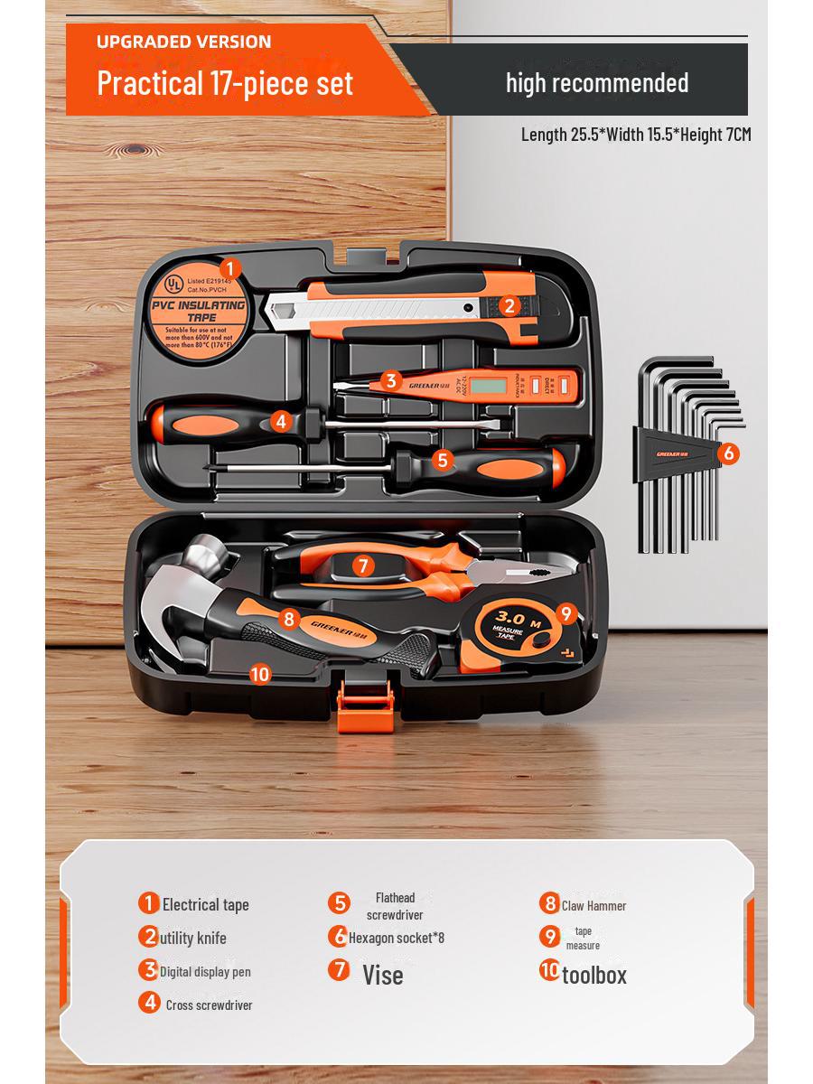 

«Многофункциональный набор инструментов для электрика и ремонта автомобиля Green Forest»