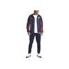 Nike Logo Pattern Zip-Up Hoodie Men Jackets Dark-Blue DN1079-451