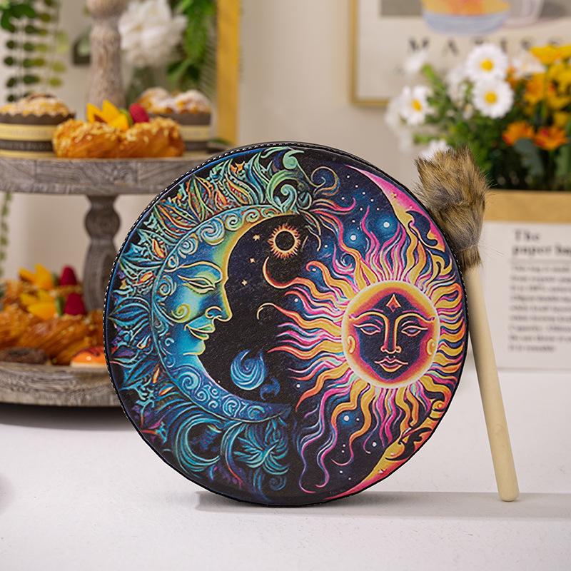 Bohemian Shaman Drum Siberian Sun Muse Drum Handmade Shaman Nick Drum Beating Decorative Drum