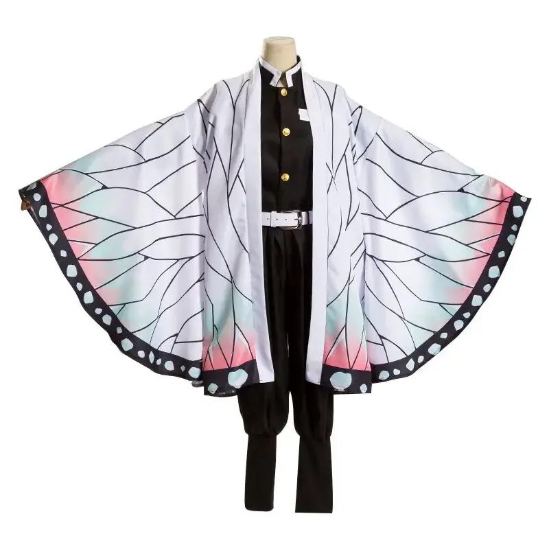 bilibili Shinobu Kochou Cosplay Costume Kochou Kanae Women Uniform Cloak Halloween Anime Clothes Outfit For Adult