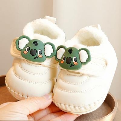 Soft Sole Non-Slip Winter Baby Shoes with Thickened Velvet for 0-1 Year Olds