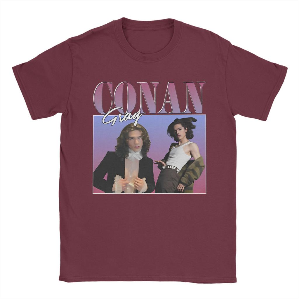 Conan Gray T Shirts Men Pure Cotton Fashion T-Shirts Crewneck Tees Short Sleeve Clothes Original