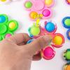 Tie Dye Simple Fidget Spinner Pop Finger Toys Push Bubble Hand Spinner for ADHD Anxiety Stress Relief Sensory Gifts for Kids