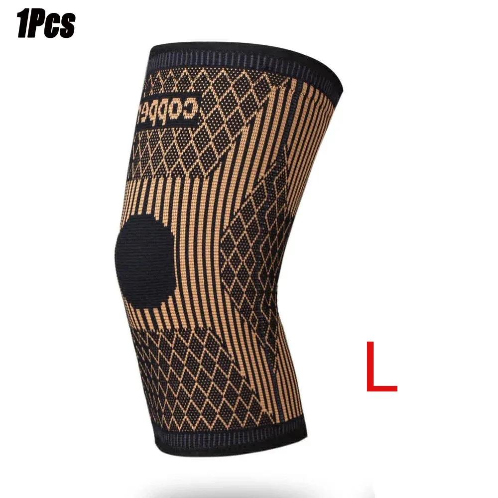 Koppar Knästöd För Artritsmärta & Stöd-Koppar Knäskydd För Knäsmärta Kompressionsärm För Sport,Knäsmärtlindring