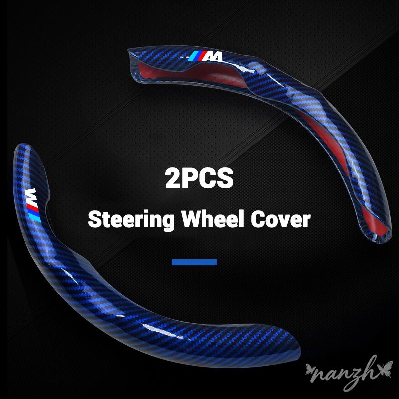 A pair Car Steering Wheel Cover Interior Anti-slip Sleeve Protector For BMW M X1 X2 X3 X5 X6 E46 E39 E90 E36E60 E34 E30 Keychain