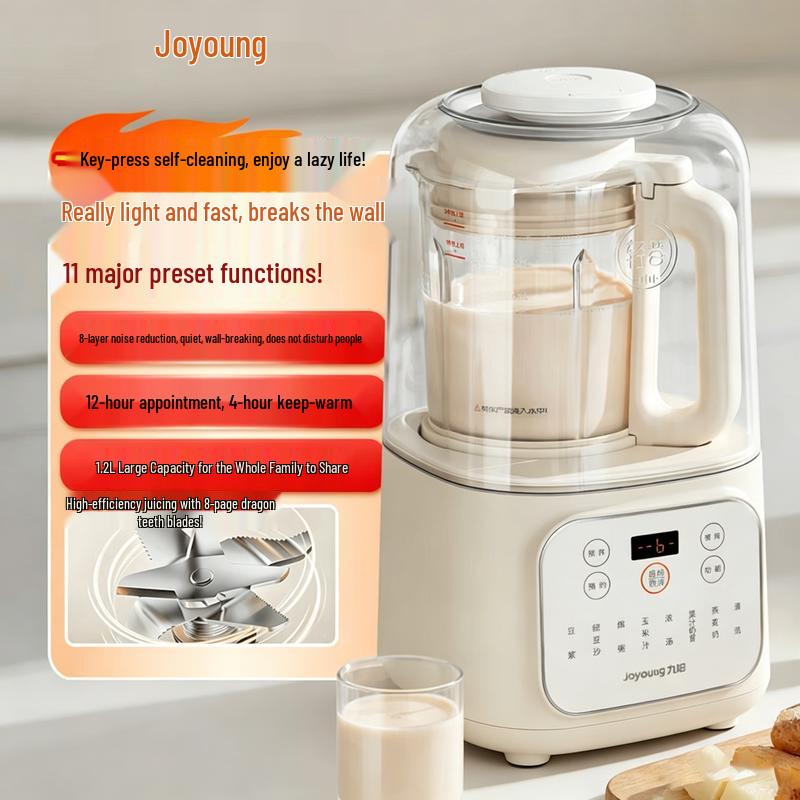 Joyoung L12-P199 Quiet Blender & Soy Milk Maker