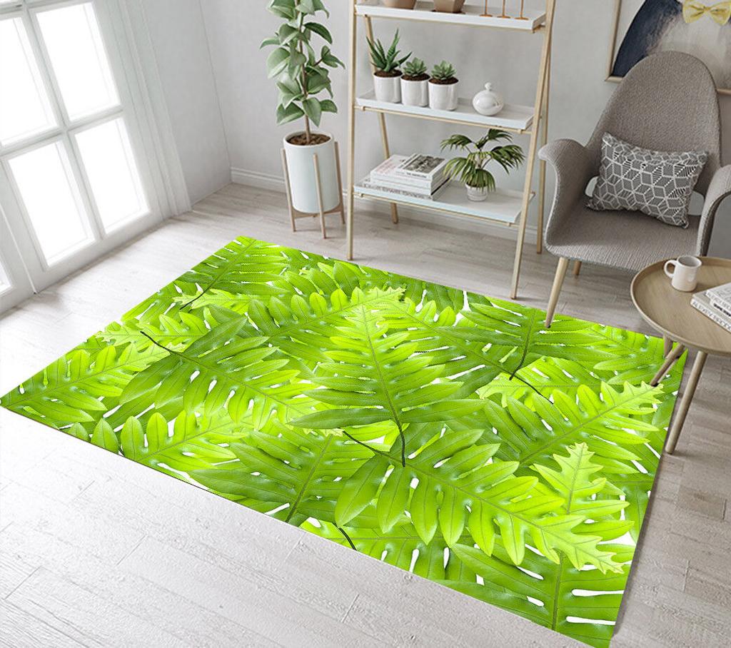 Covor de Vară Frunze Tropicale Hawaiene Covor cu Frunze de Palmier Covor de Zonă Pentru Decor Living Dormitor Covoraș de Podea Frunză Verde Covoraș de Ușă pentru Intrare