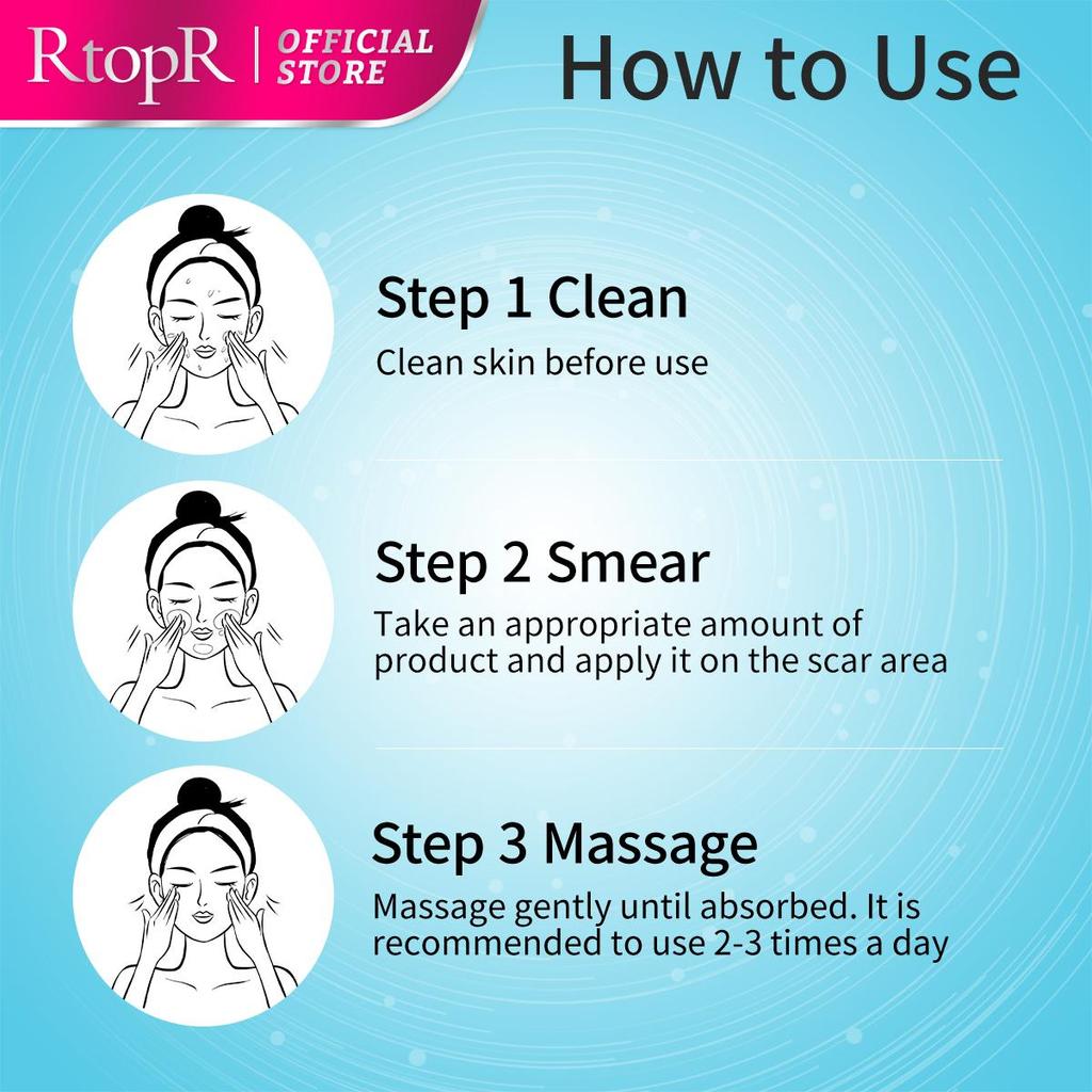RtopR Acne Removal Cream Skin Repair Face Cream Acne Spots Acne Blackhead Whitening Cream