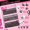 148 Clusters Mixed C-Song False Eyelash Set Diy Segmented Large-Capacity Thick Eyelashes