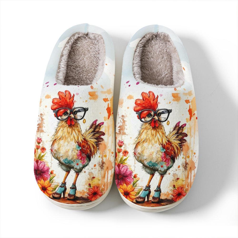Casual Cotton Shoes - Cute Cartoon Home Slippers for Both Men and Women