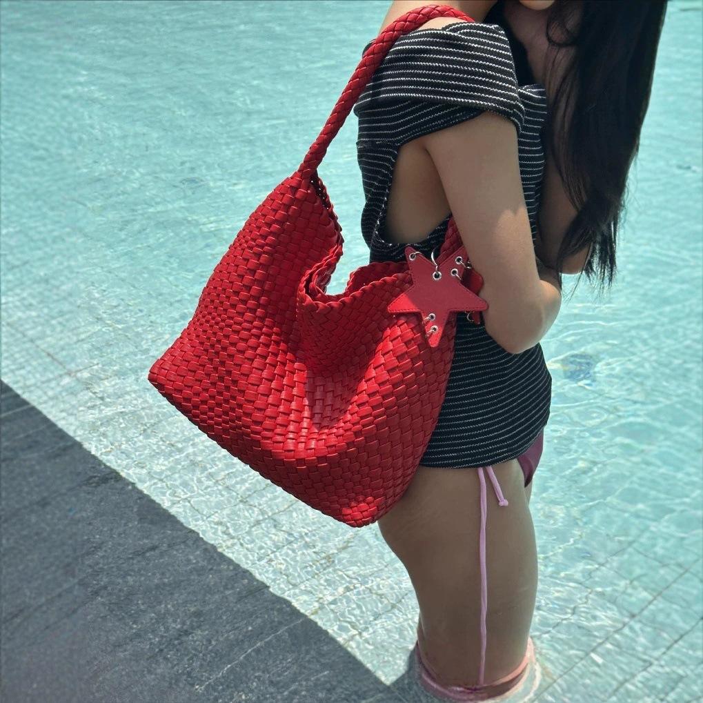 

Lightweight Large-Capacity Bag Trendy Korean Shoulder Messenger Bag High-End Light Luxury Handbag Women 37cm*11.5cm*27cm*