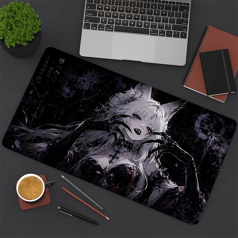 1Pc Dark Fantasy Beast Gaming Mouse Pad Keyboard Desk Mat Non-slip Rubber Lock Edge Waterproof Computer Mousepad for Office Home Decor Y1644