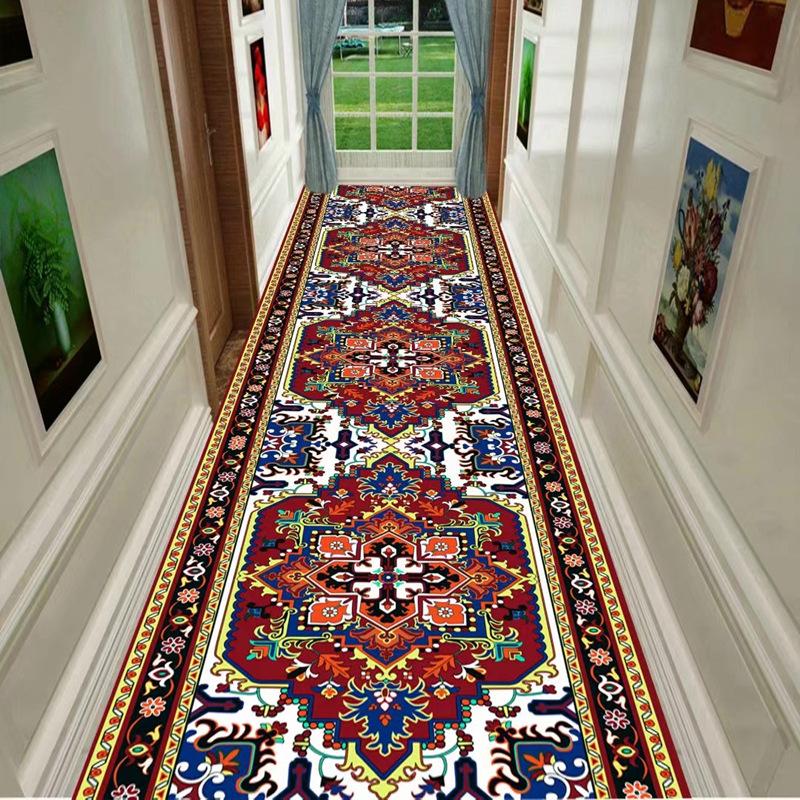 Home Living Room Hallway Persian Style Carpet Hallway Foyer Home Washable Entrance Carpet
