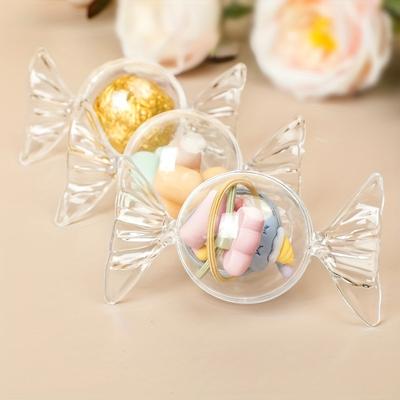 12 Pieces, Transparent Plastic Candy Boxes, Candy Packaging Boxes, Mini Bottles, Candy Gift Boxes, Birthday Party Decorations