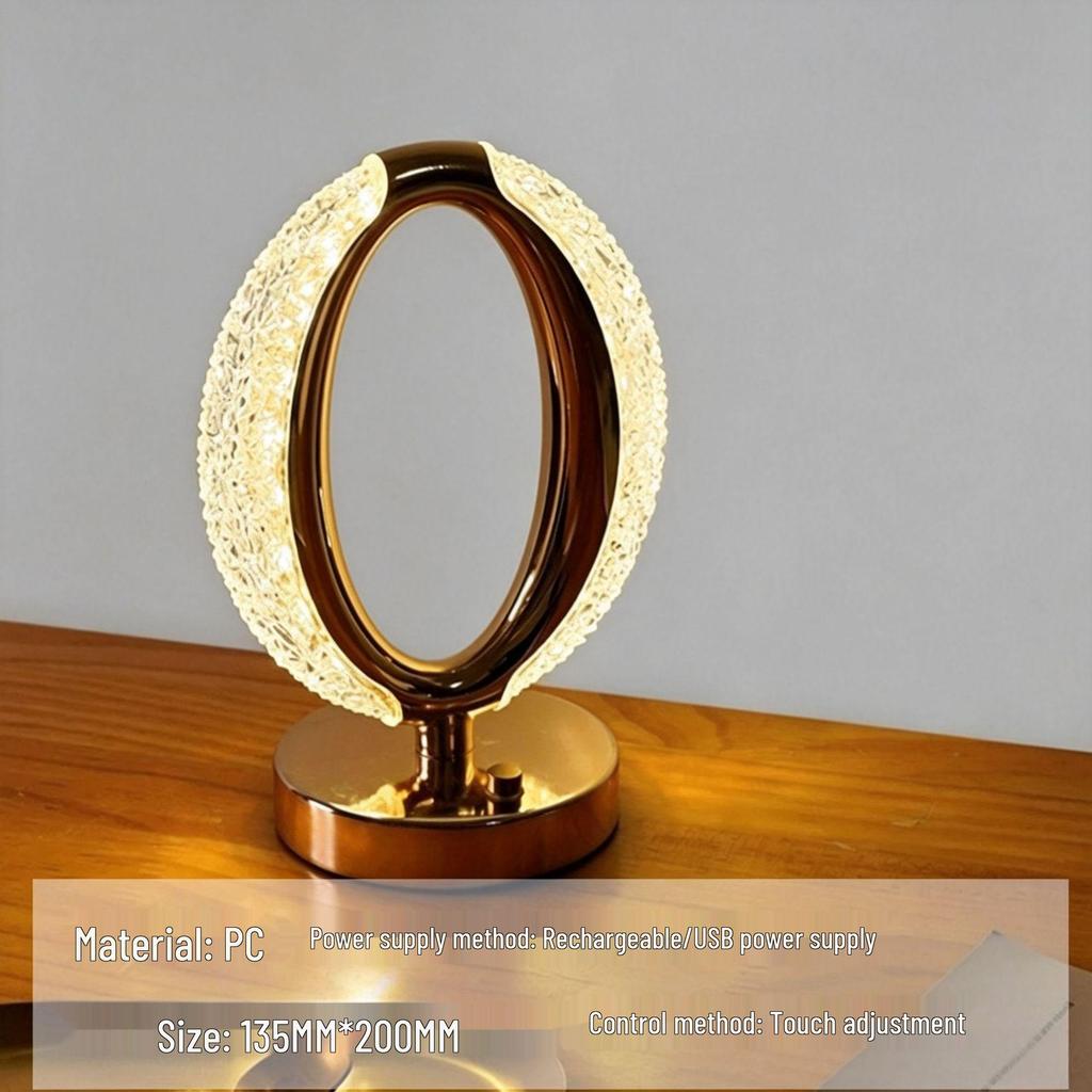 Star & Moon Desk Lamp: Rechargeable Night Light, Bedroom & Dining Decor