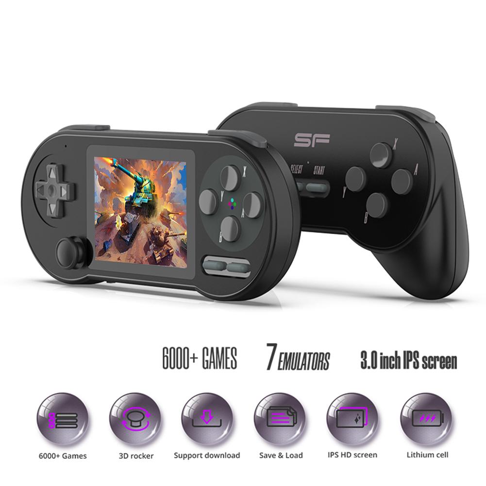 3 Inch Game Console With Rocker Handheld Game Console Comfortable Grip Type-C Charging HD IPS Screen Birthday Gift for Children
