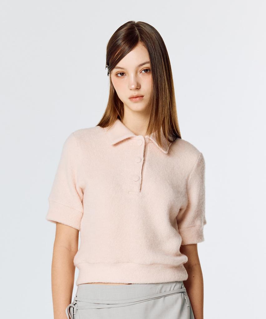 LARTIGENT L15 Terry Collar T-Shirt(Pink)