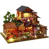 Diy Cottage And Xiju Wooden Hand-Assembled Japanese Garden Architecture Model Villa Double-Layer Gift Female