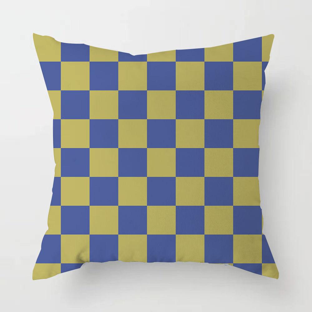 

Sofa Throw Pillow Set Checkerboard Backrest Black and White Living Room Bedroom Home Throw Pillow Cushion Set Home Decoration 16x16Inch