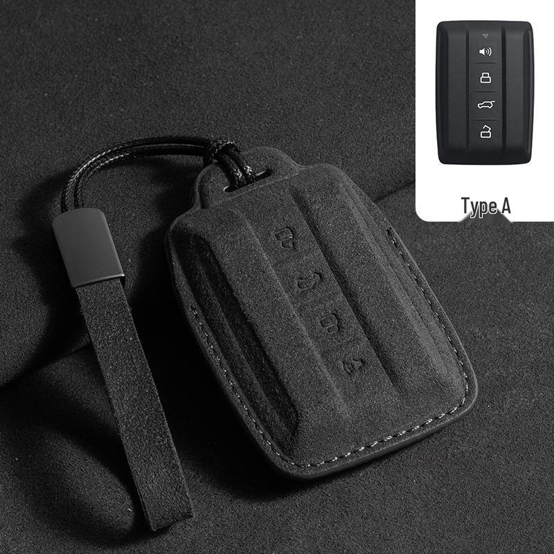 

Cyber City Edition Nubuck Leather Key Case with Full Coverage and 700C7 Buckle