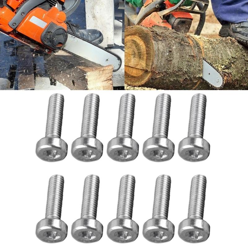 Durable Accessory Torx Spline Screw Bolt T27 0.2x0.7 M5X18 For Chainsaw 9022 340 1010 Torx for Head Bolt Bolt for Head C