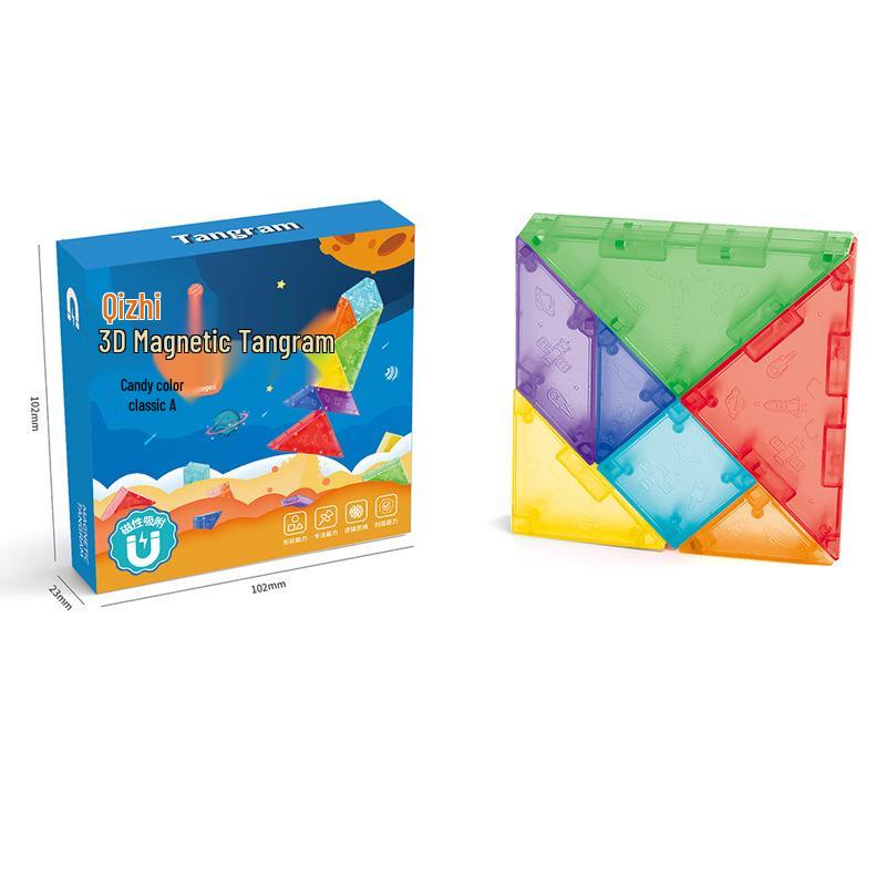 Qiyi Magnetic 3D Tangram Puzzle: Educational Toy for First Graders
