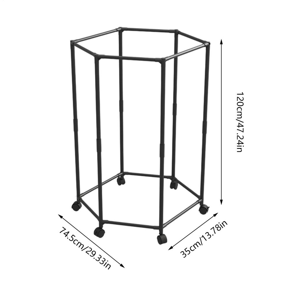 Шестиугольная вращающаяся стойка для хранения одежды, вращающаяся вешалка с роликовым шкивом, органайзер-вешалка, подвижная вешалка для подвешивания одежды