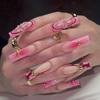 INS Hot Selling Accept Customization Duck Shape Artificial Fingernails Manicure False Nails with Glue Stickers Press on Nails